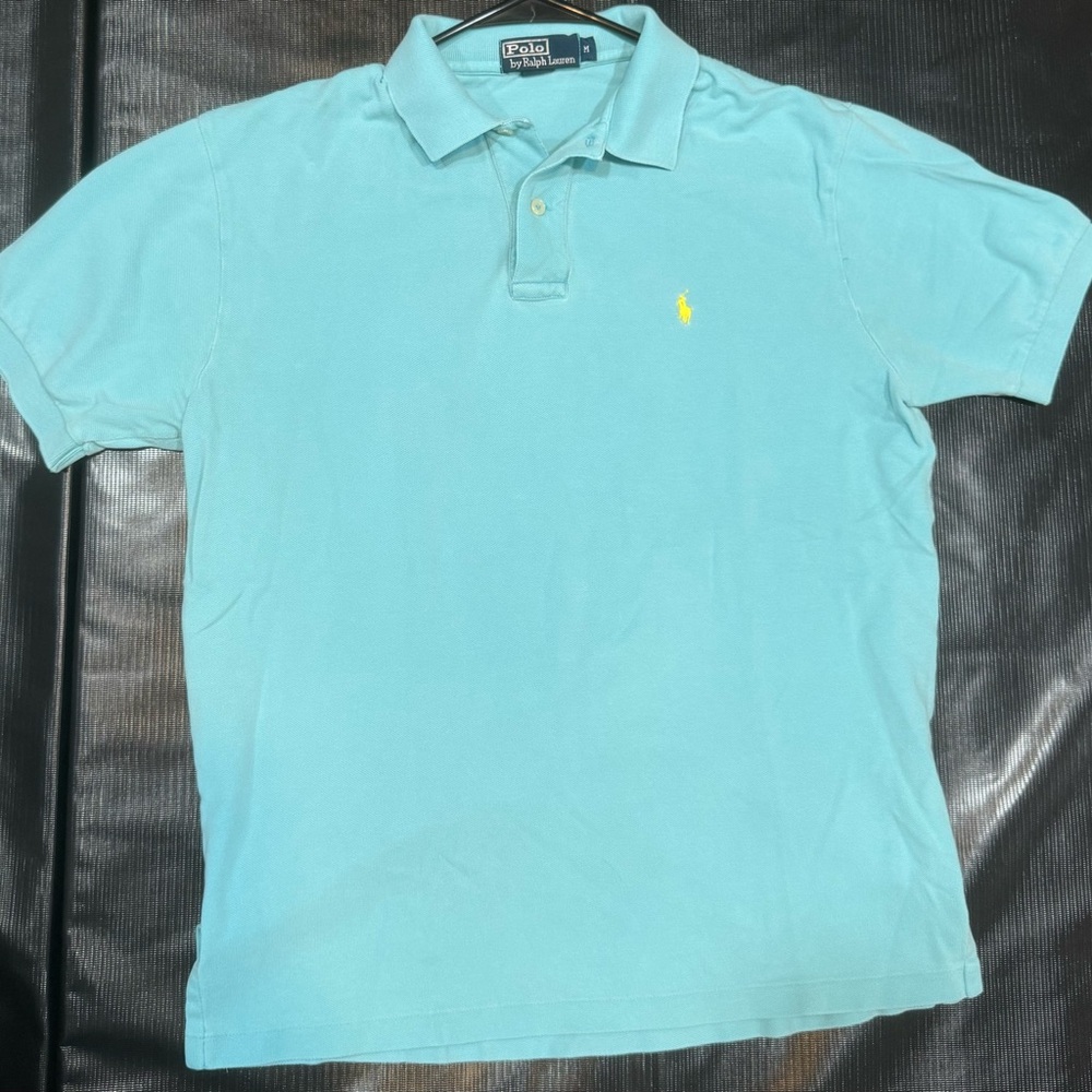 Polo by Ralph Lauren Men's Blue Polo Shirt (M)